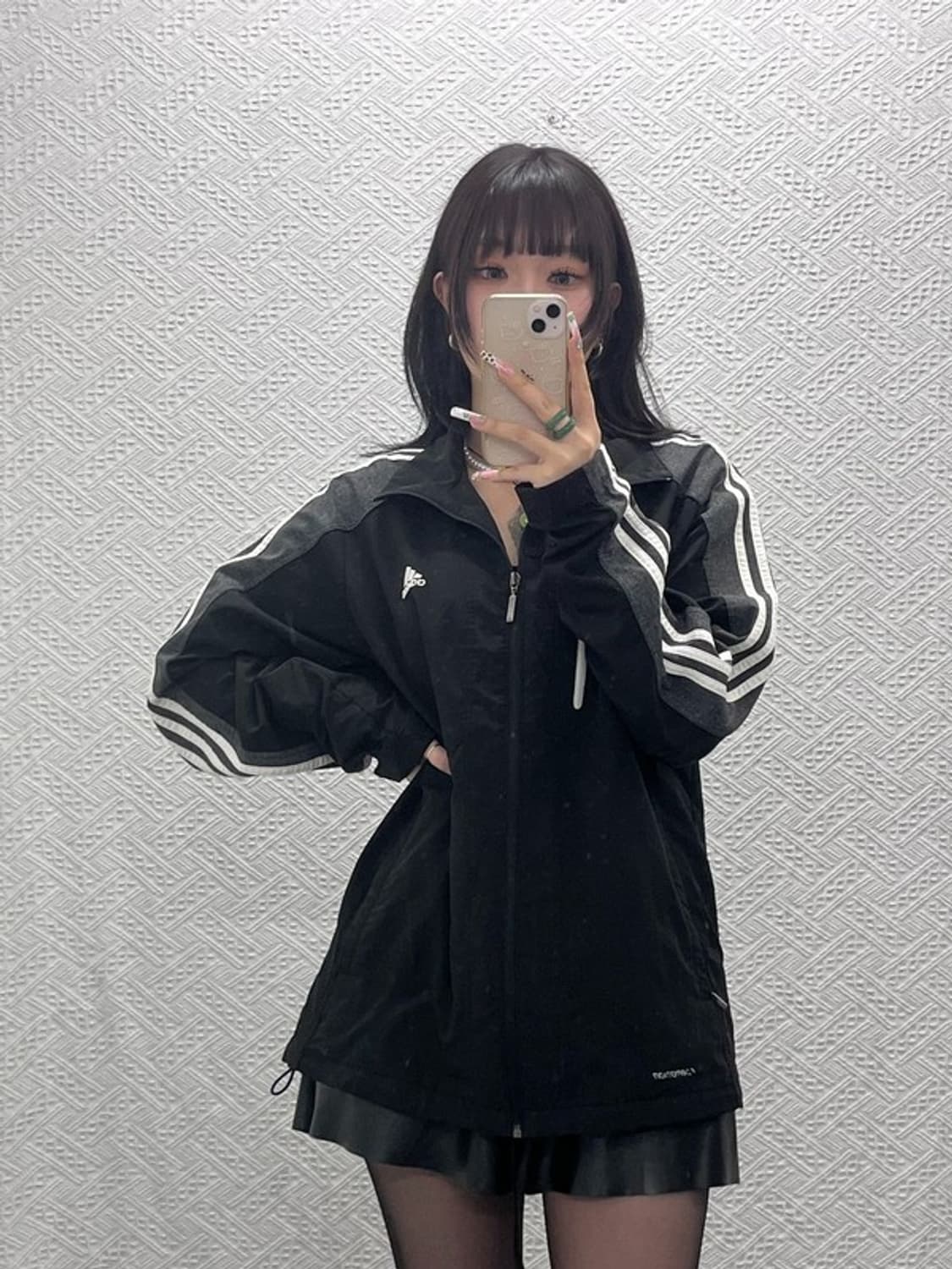 아디다스 올드스쿨 레트로 배색 바람막이 자켓 110 C11149 상품이미지2