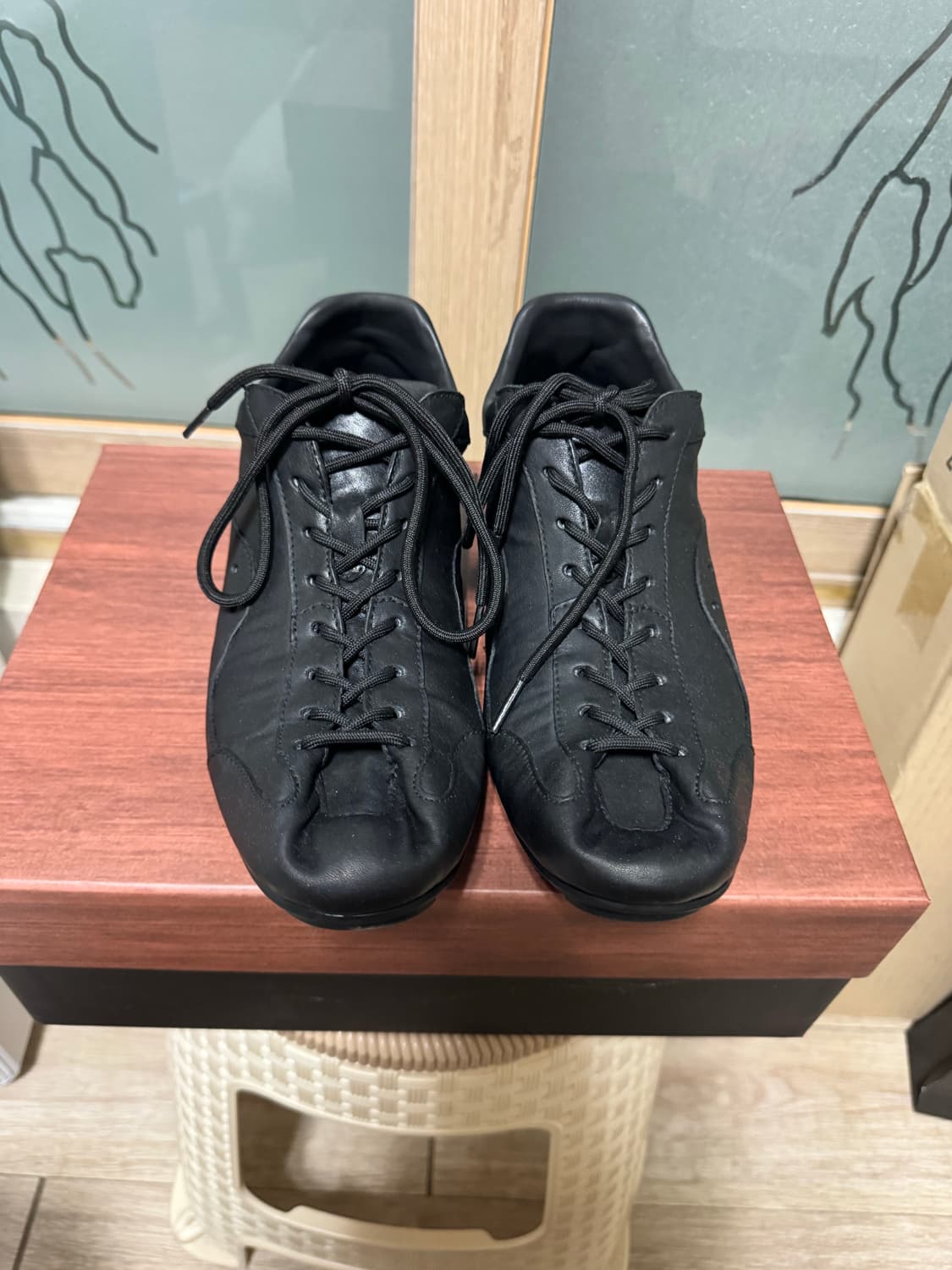 [270] 로맨틱무브 보울러 스니커즈 R25M200 워싱 블랙 상품이미지1