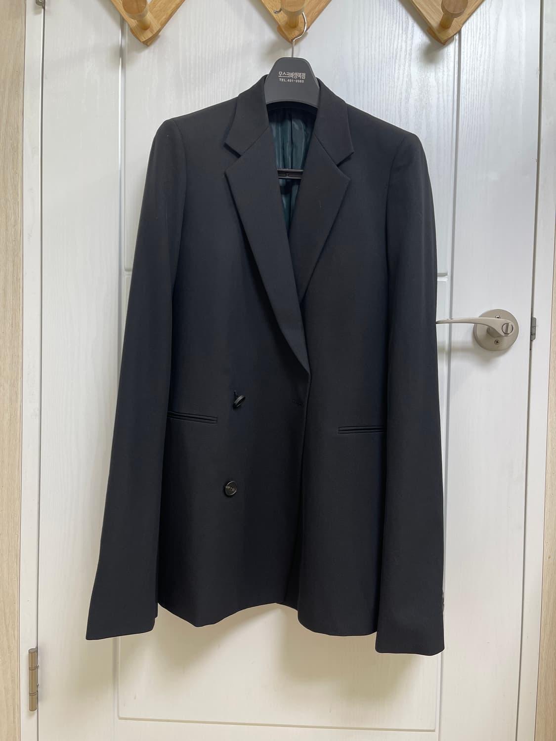 우영미 울 자켓 블랙  한정판  46 사이즈 상품이미지1