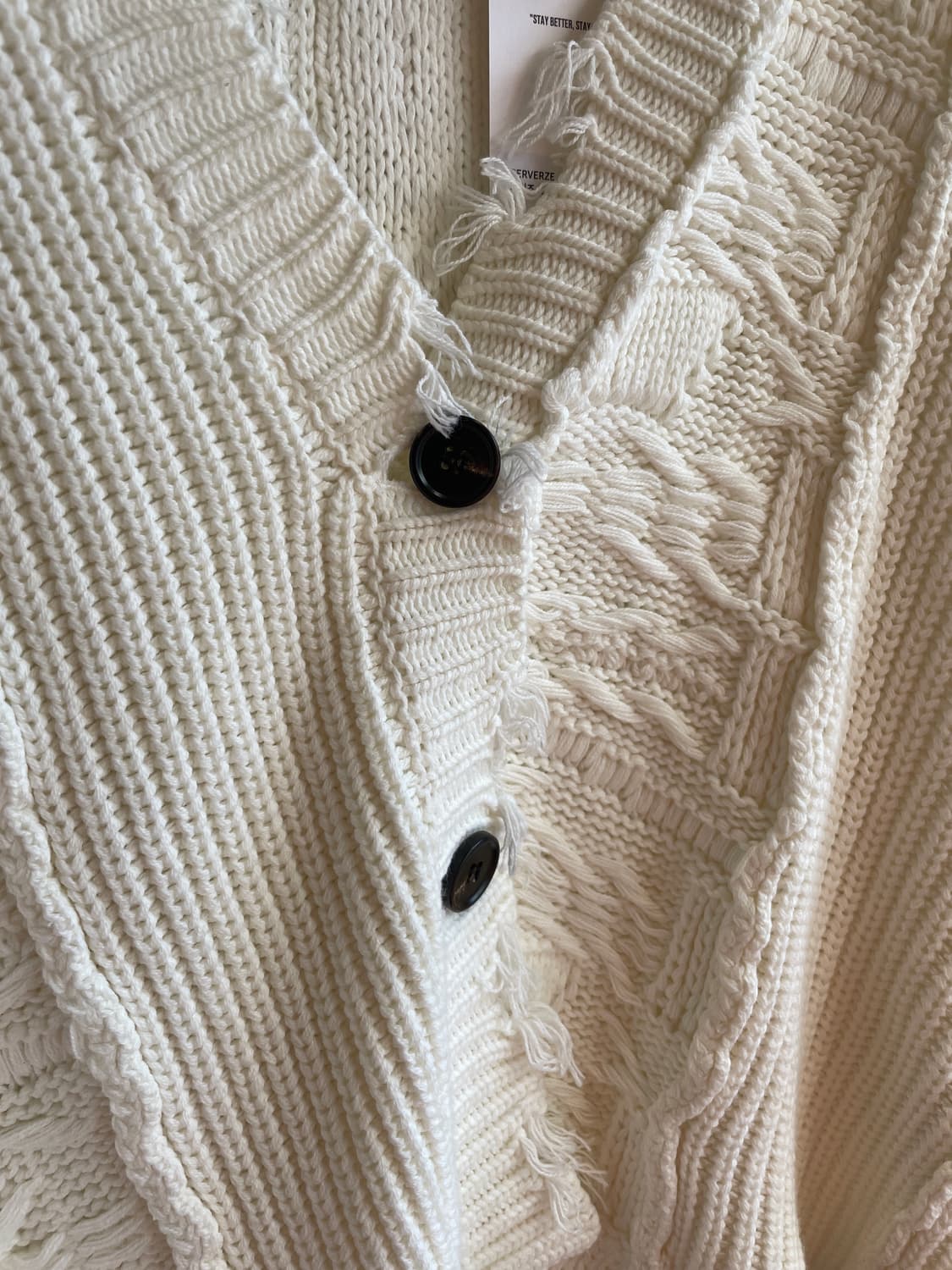 퍼버즈 데미지 니트 가디건 (Free) 상품이미지3