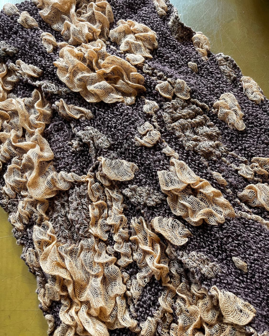 Jpn Vintage 3D Mixed Texture Muffler 상품이미지5