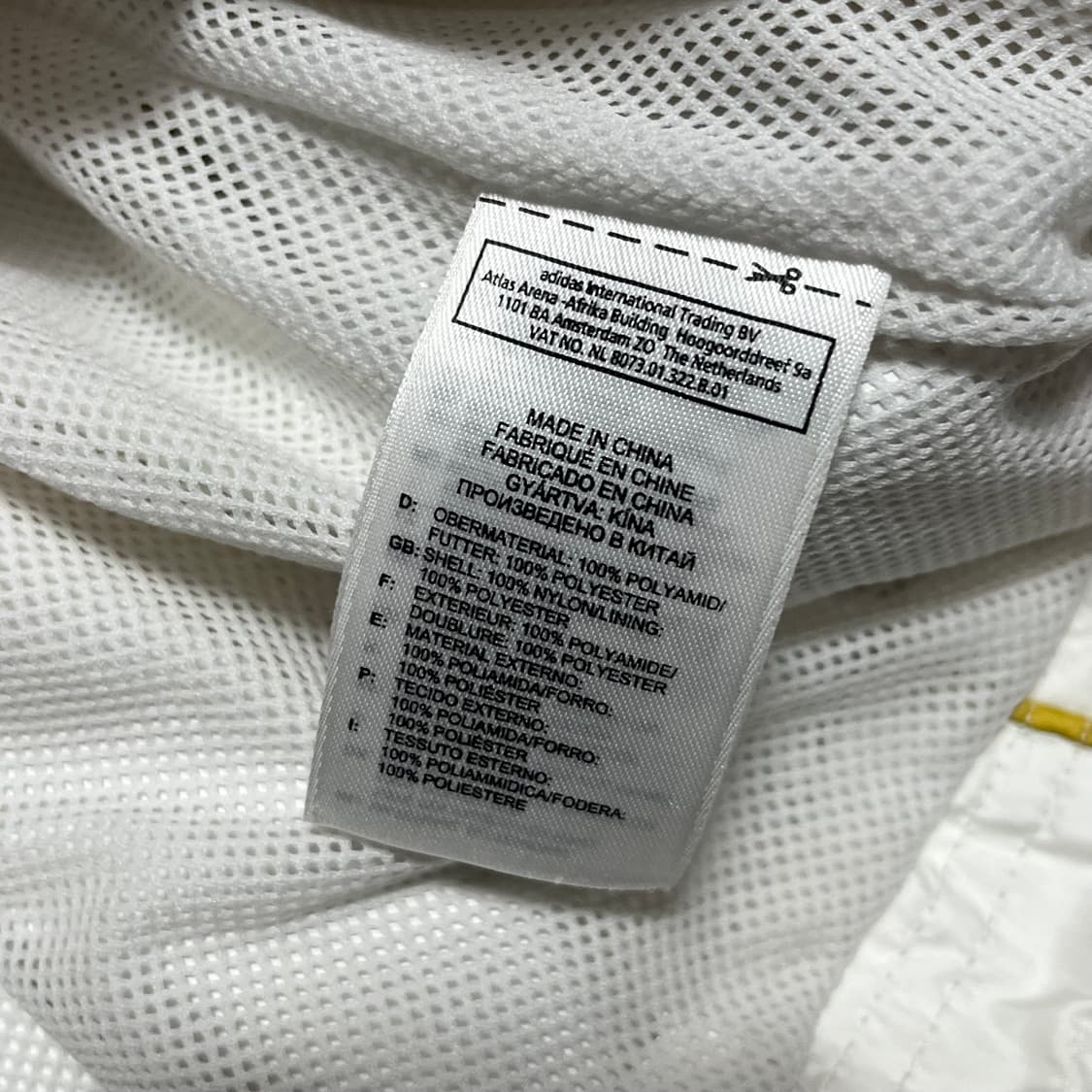M 아디다스 첼시 삼성 백로고 화이트 바람막이 상품이미지5