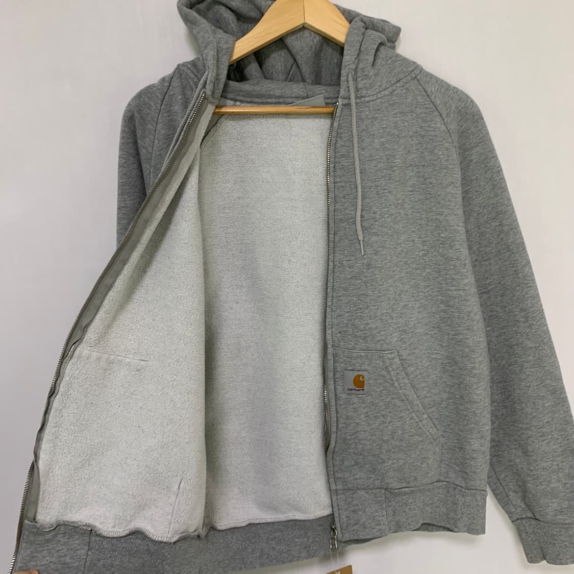 칼하트 그레이 베이직 후드 집업 여성 M 빈티지 상품이미지3