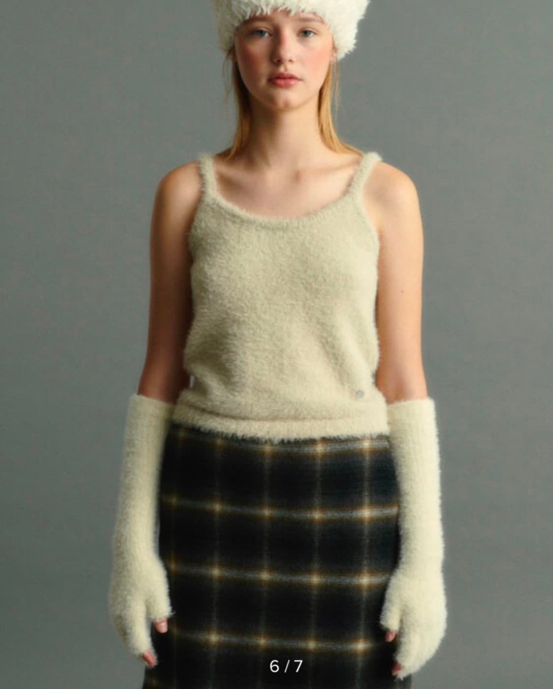 펀프롬펀 퍼지 니트 롱 장갑 상품이미지1