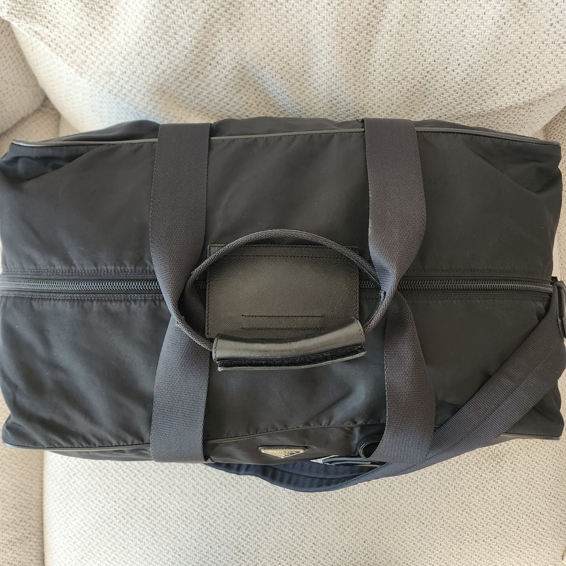 프라다 테스토 나일론 사피아노 레더 반둘리에 보스턴백 여행가방 V70 상품이미지3