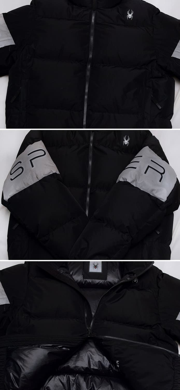 스파이더 컬러블록 헤비 구스다운 푸퍼 숏패딩 (XL / 105+) 상품이미지6