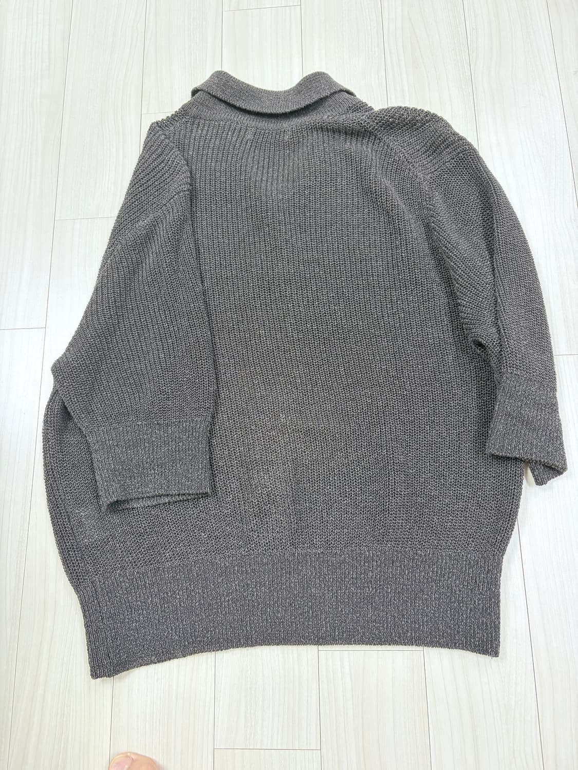 파사드패턴 페이퍼 카라 가디건 상품이미지4