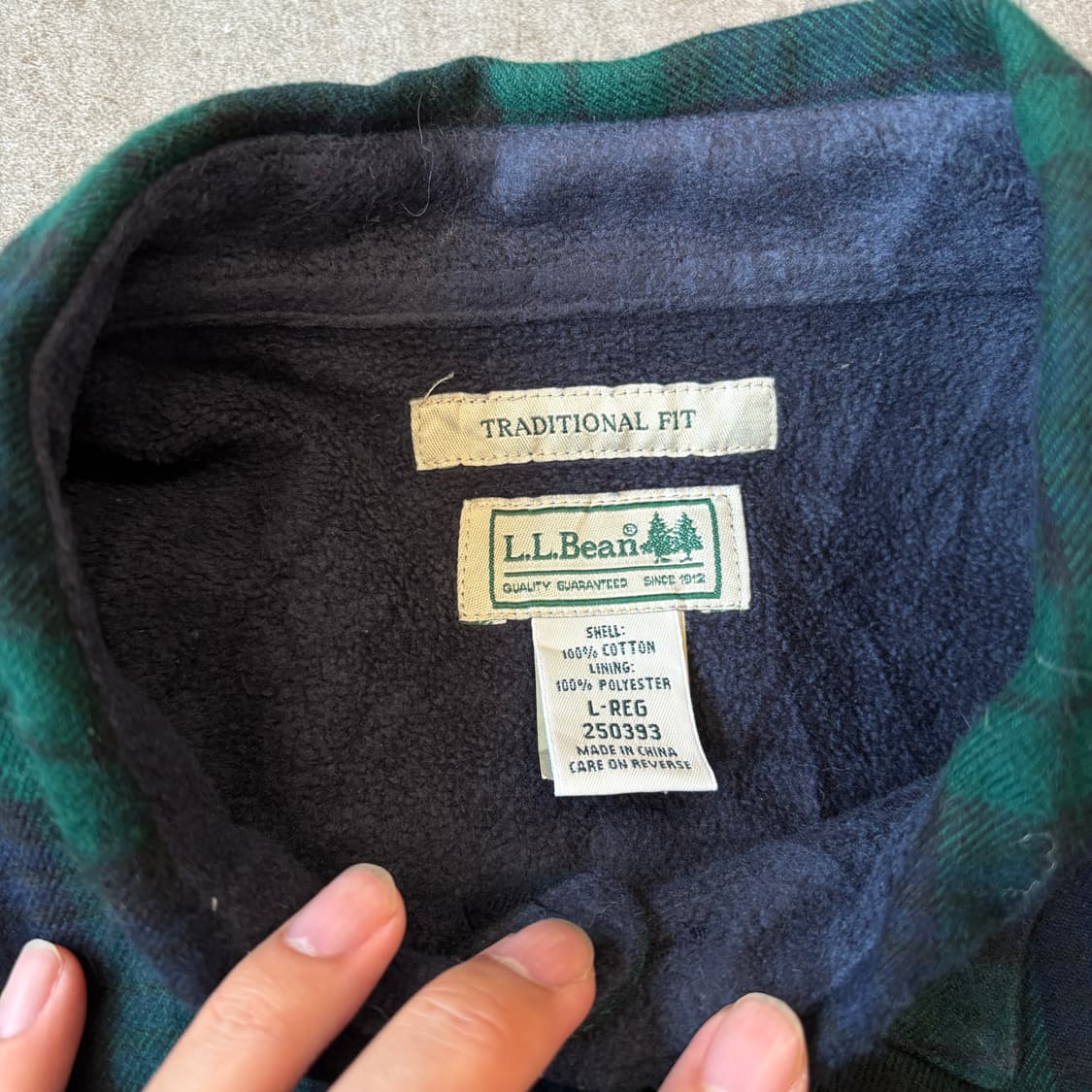 L.L.bean 정품 엘엘빈 체크 내피 셔츠 상품이미지7