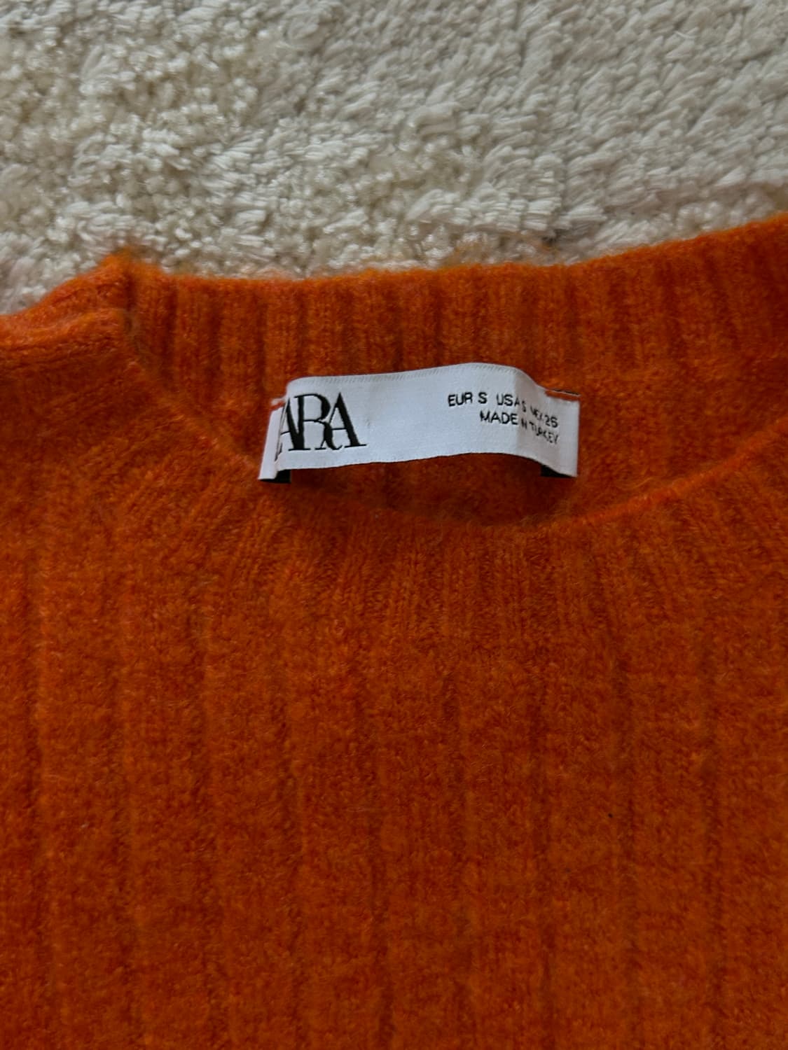 자라 크롭 7부 소매 니트 탑 상품이미지3