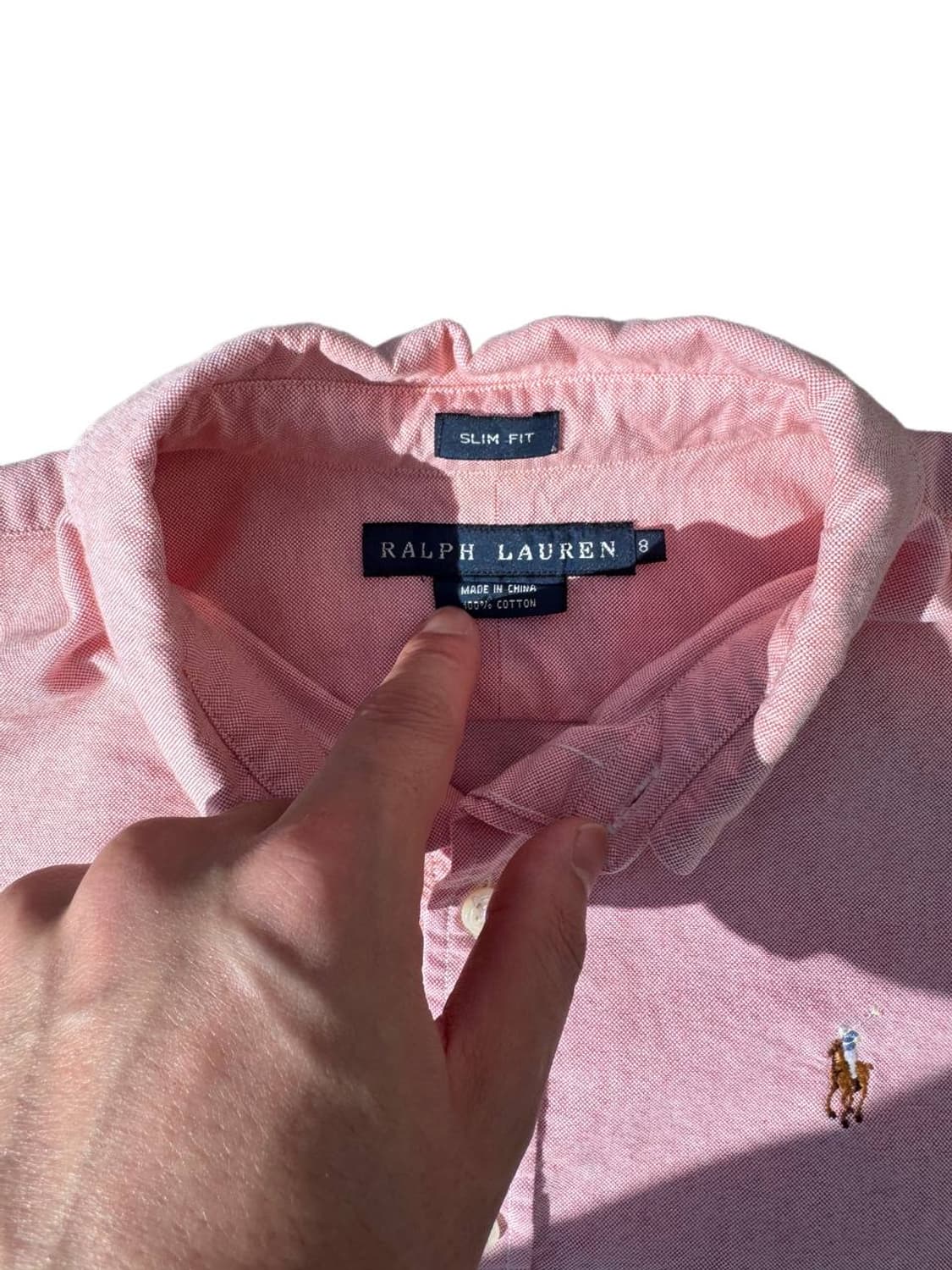 PRL button down solid shirts pink 상품이미지4