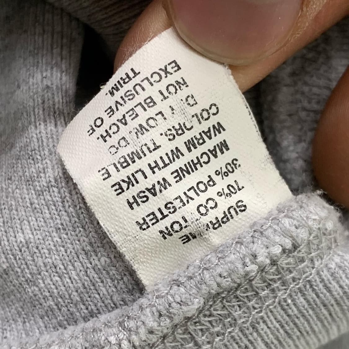 슈프림 2002 그레이 카마초 크루넥 스웻셔츠 상품이미지8