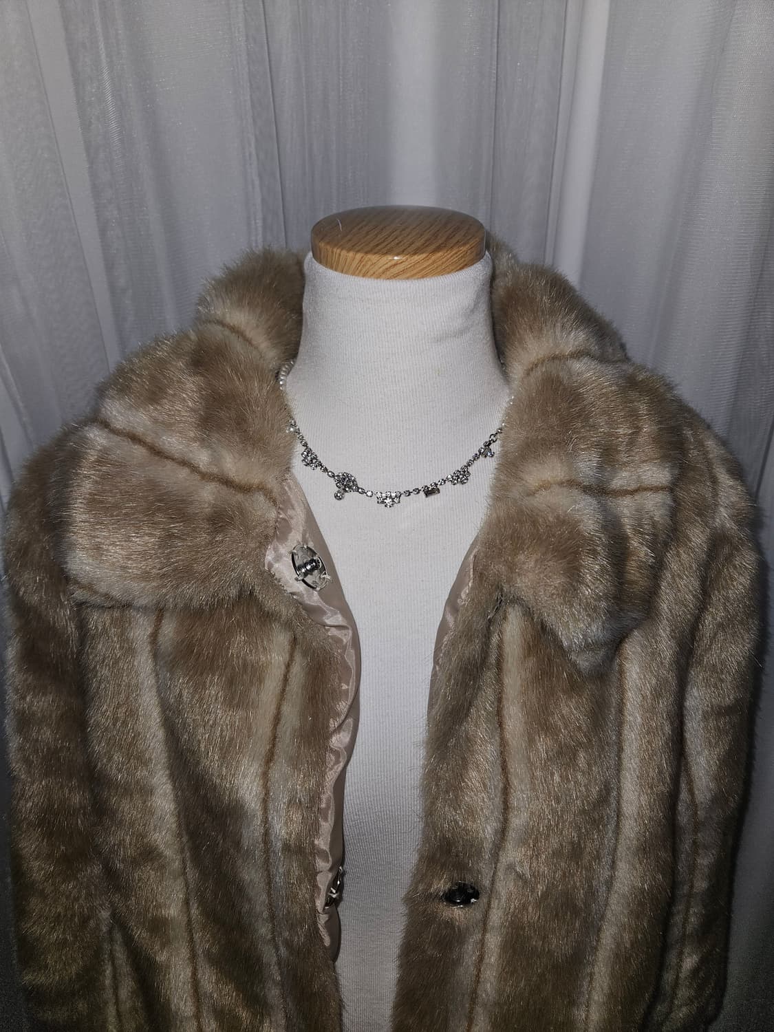 loing 히메갸루 호피 퍼 자켓 상품이미지3