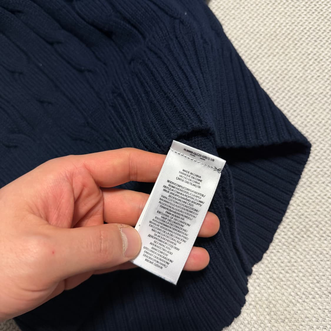 폴로 랄프로렌 케이블 반팔 니트 상품이미지3