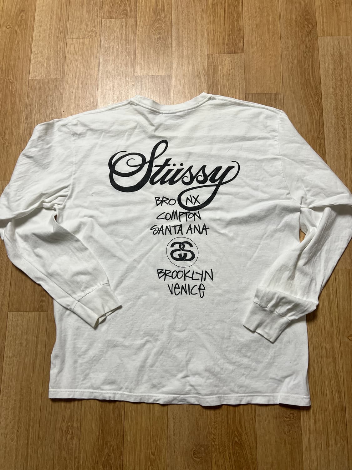 [XL] 스투시 월드투어 롱슬리브 화이트 상품이미지2