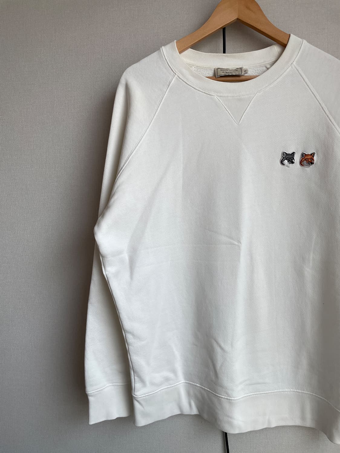 메종키츠네 더블 폭스 헤드 패치 맨투맨 상품이미지2