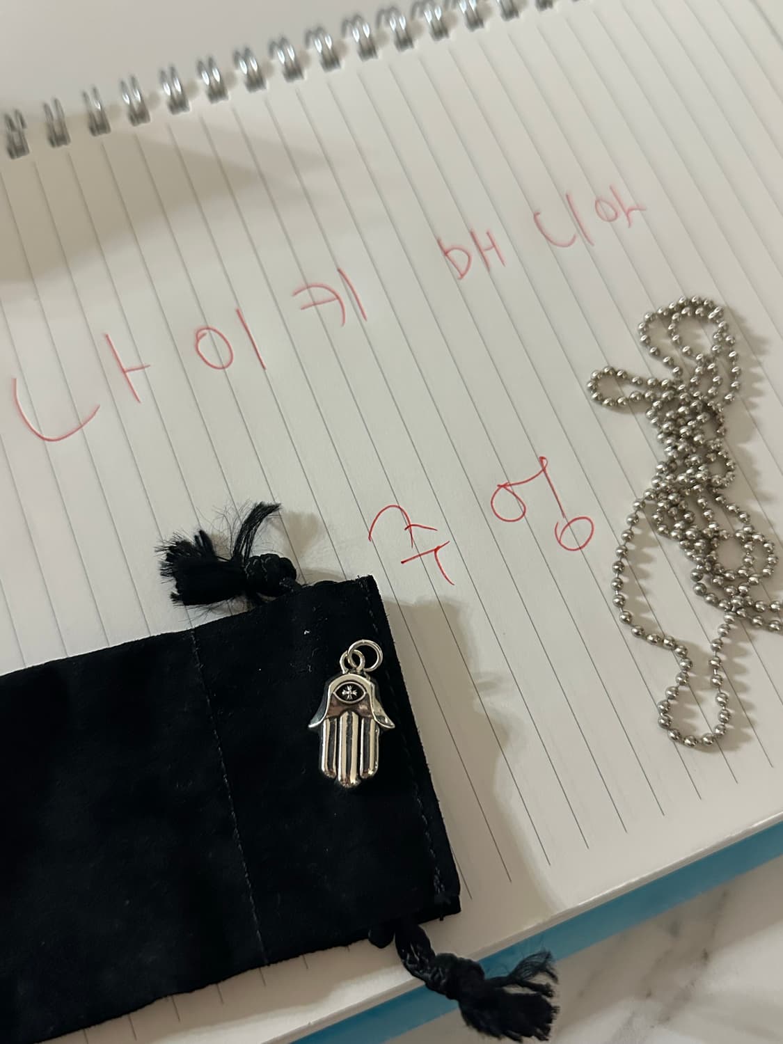 크롬하츠 함사핸드 팬던트 + 볼체인 30인치 상품이미지3