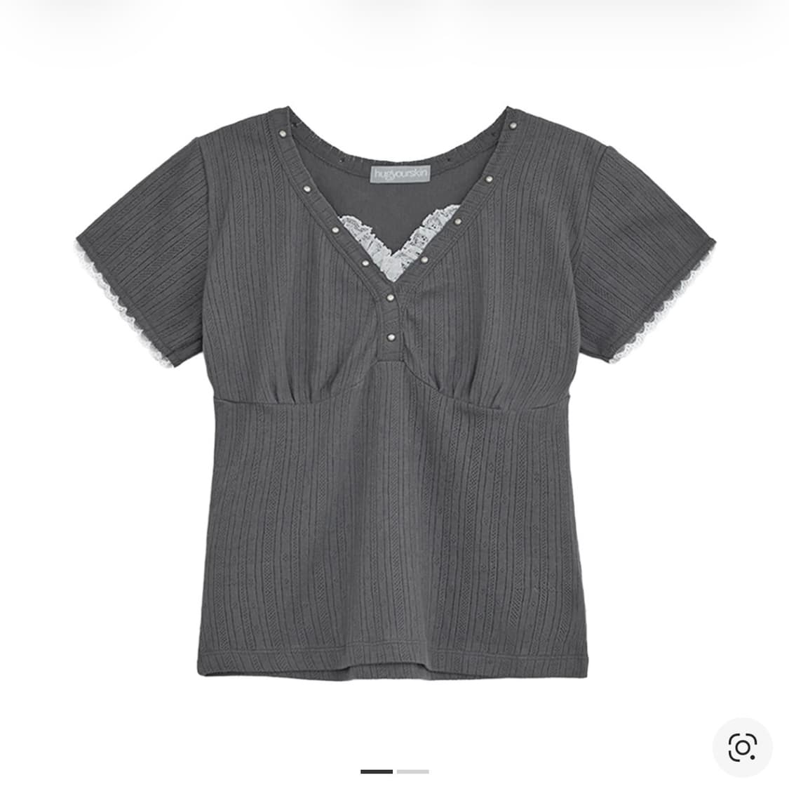 허그유어스킨 레이스 스터드 탑 상품이미지1