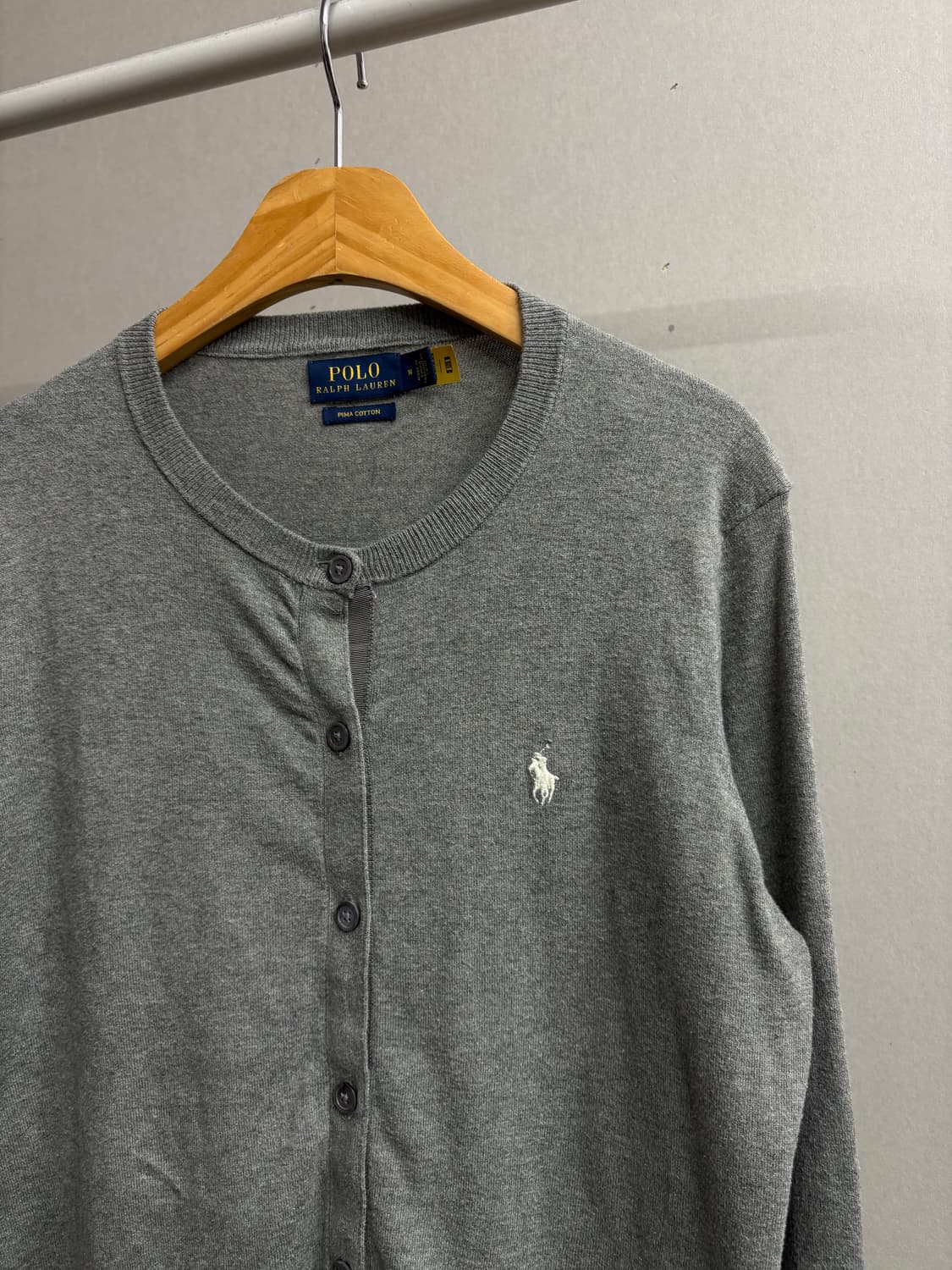 폴로 우먼 피마코튼 라운드가디건 상품이미지2