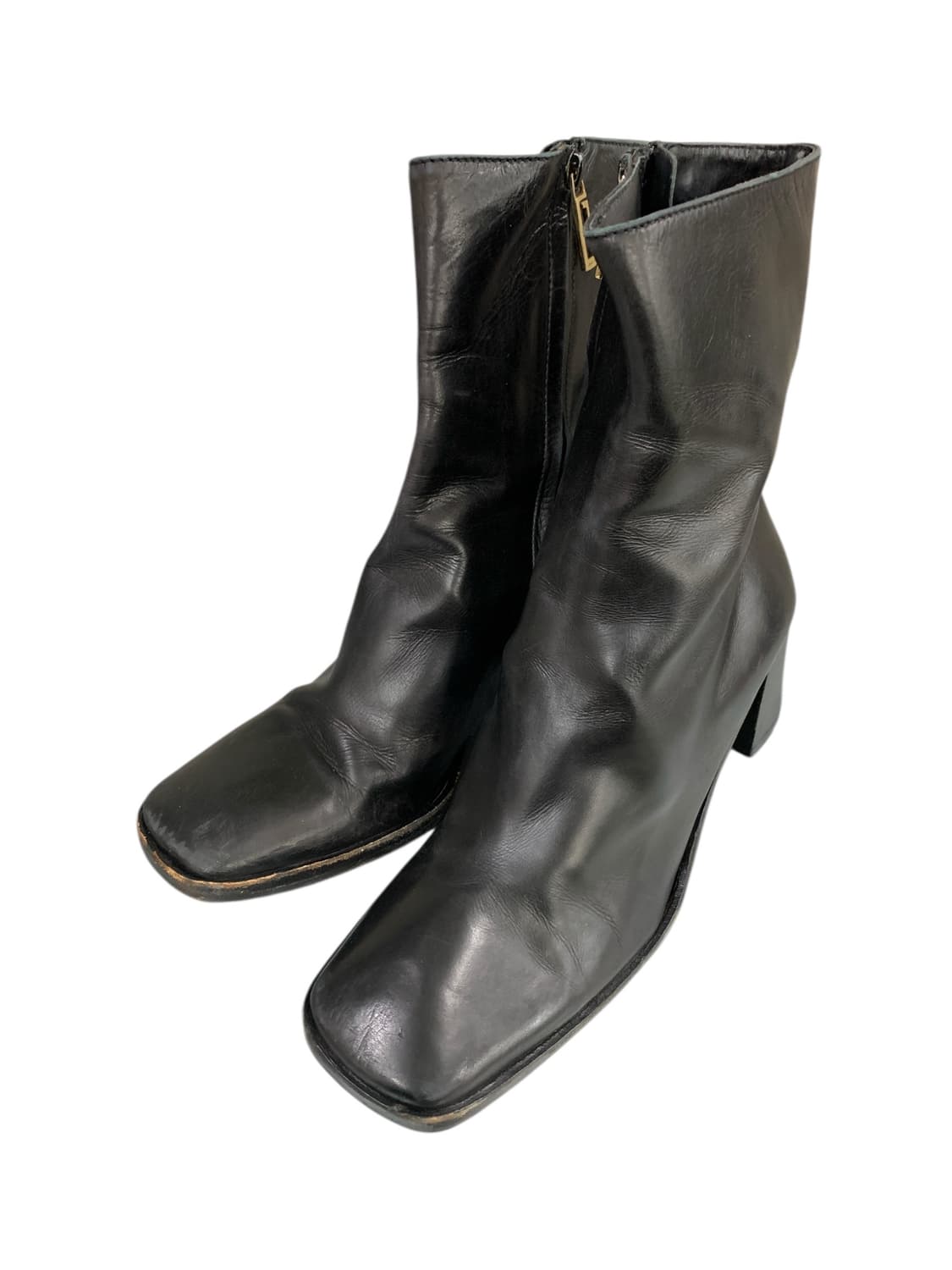 구찌 앵클 레더 지퍼 부츠 블랙 7.5(255) 상품이미지2