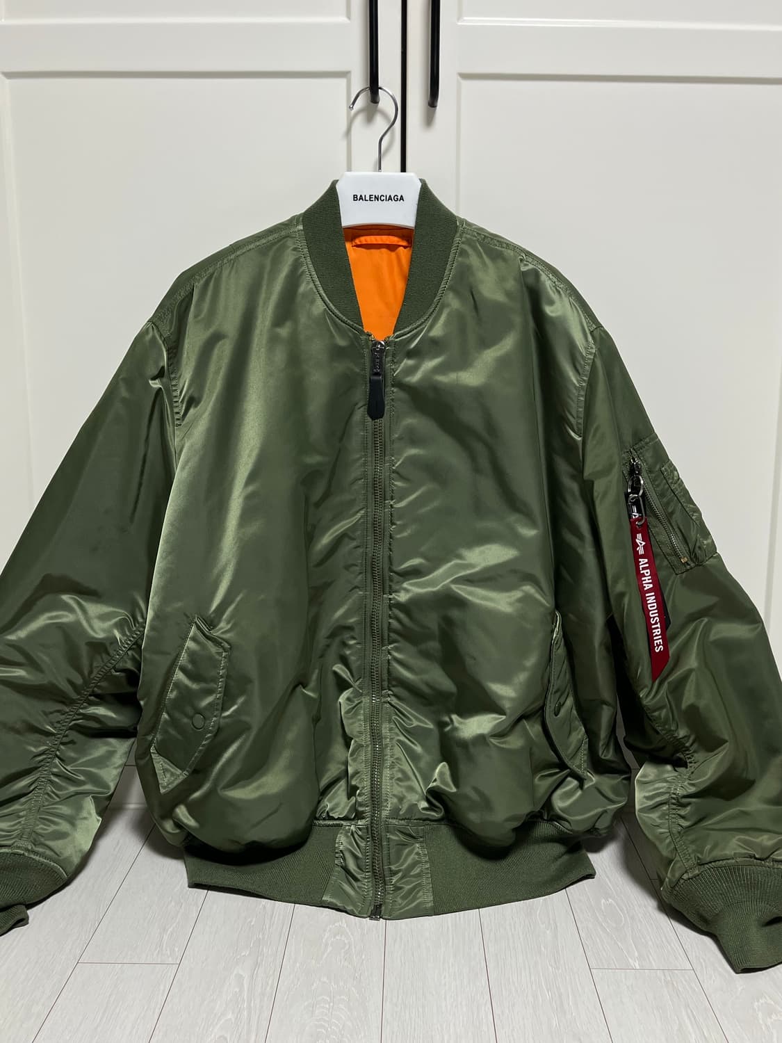 알파인더스트리 MA-1 3XL 세이지그린 상품이미지2