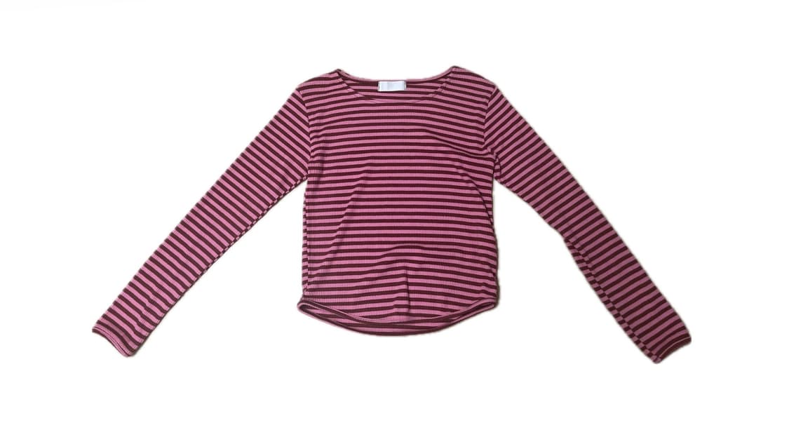 하구미 스트라이프 티셔츠 상품이미지1