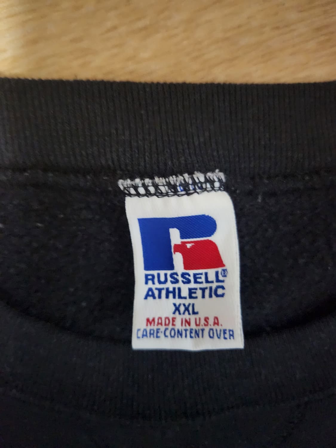 90s usa 러셀 스웻셔츠 맨투맨 블랙 상품이미지1