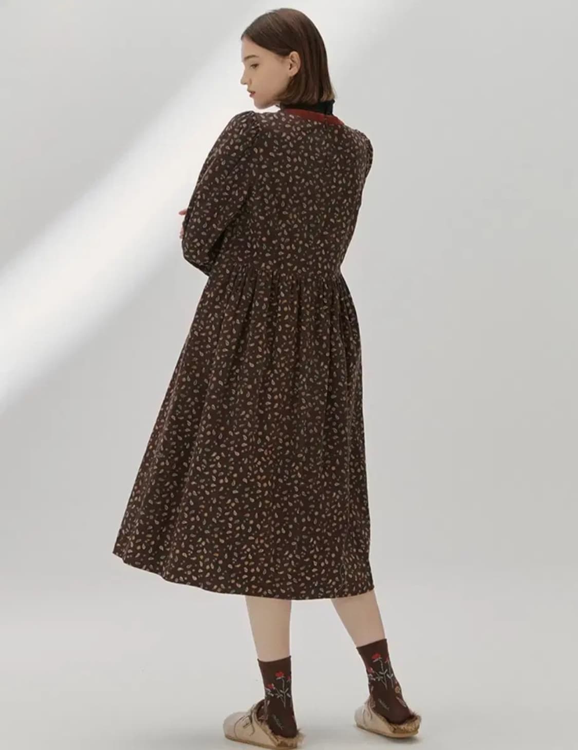 써스데이아일랜드 코듀로이 롱원피스 M사이즈 상품이미지2