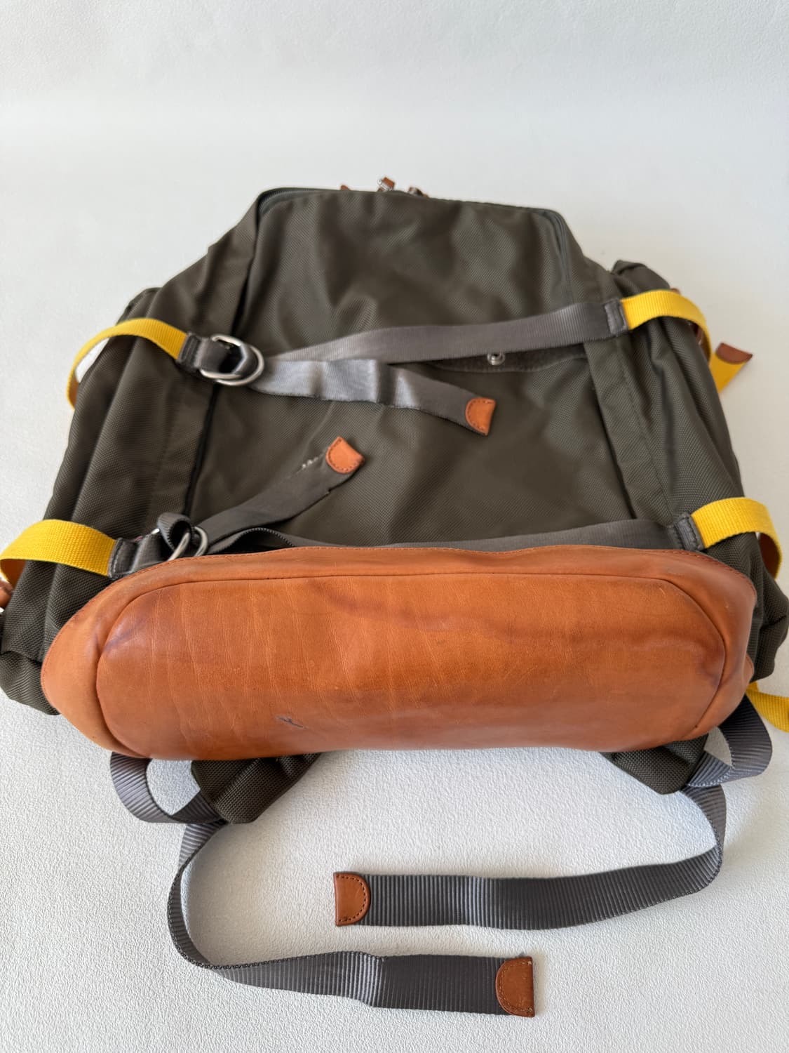 Pre owned 나일론&레더 백팩 상품이미지3