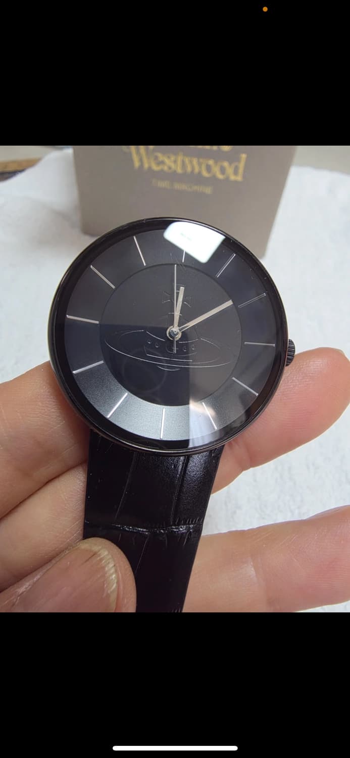 비비안웨스트 우드 블랙 가죽 시계 풀박스 상품이미지4