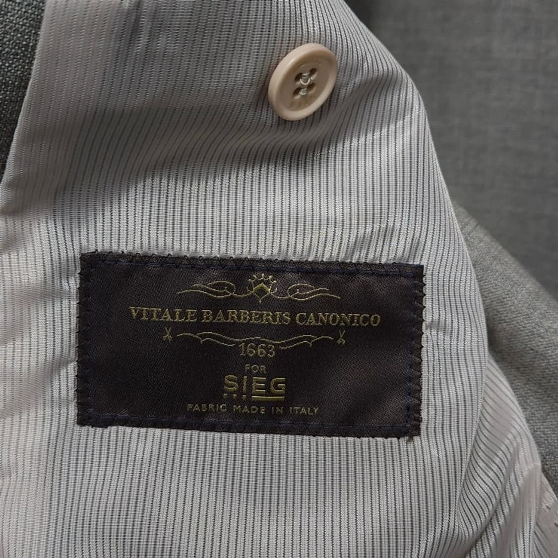 100 SIEG 지이크 싱글 자켓 간절기 그레이베이지 상품이미지5