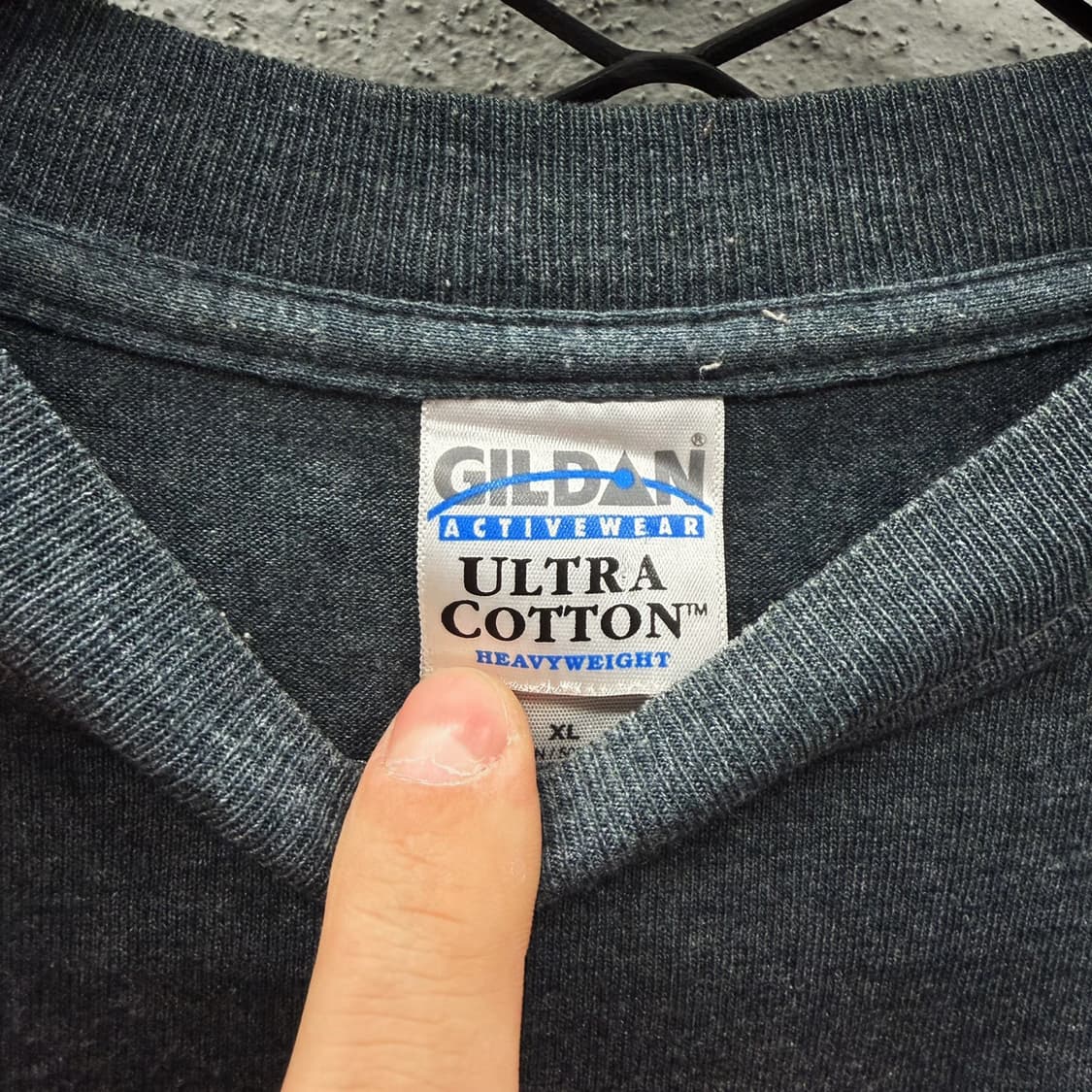 빈티지 롱슬리브 빅폰트 바스켓볼 그래픽 시보리 디테일 차콜 상품이미지7