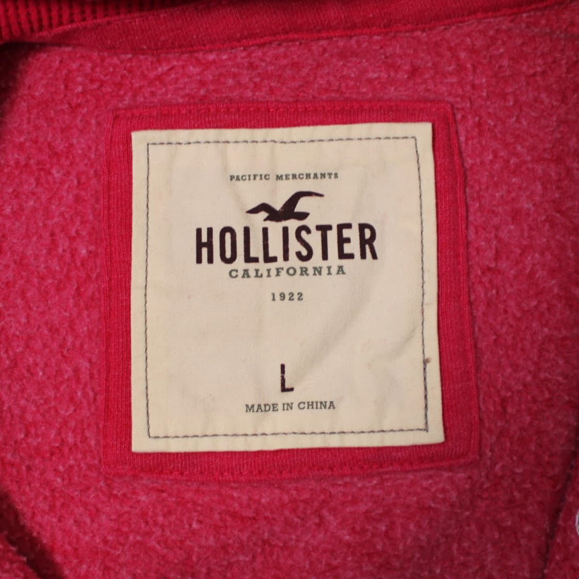 Hollister 홀리스터 핑크 기모 후드집업 상품이미지4