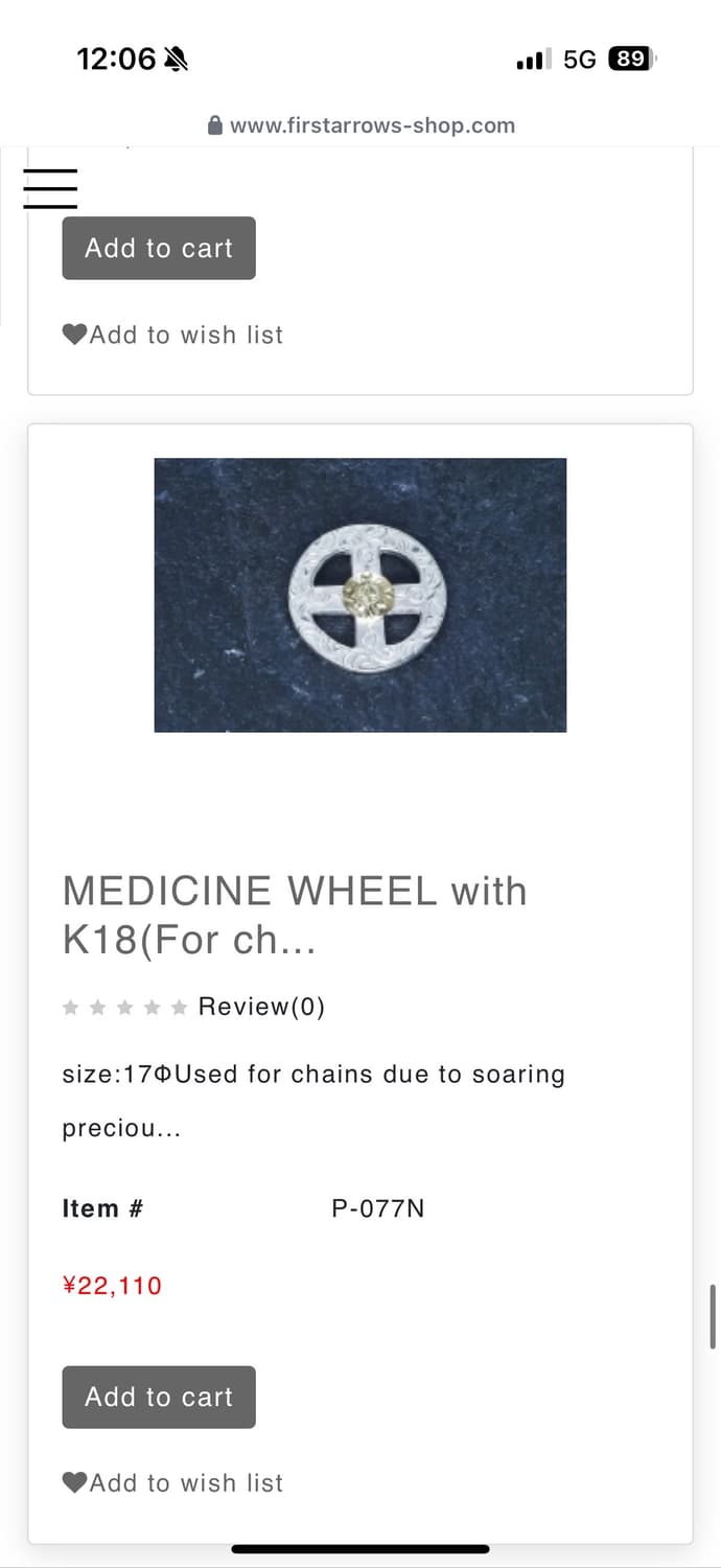 퍼스트 애로우즈 페더 메디슨휠 실버 목걸이 first arrows 상품이미지2