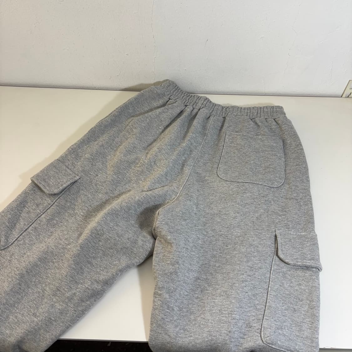S-M 트레셔 그레이 루즈핏 스웻코튼 카고 조거팬츠 상품이미지3