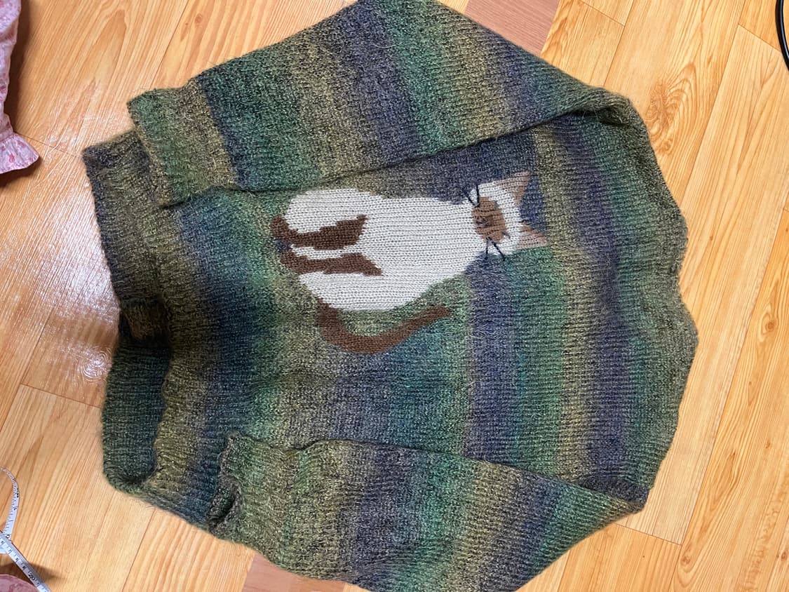 고양이 니트 가디건 상품이미지2