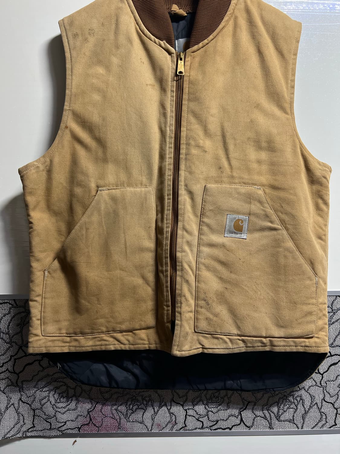 빈티지 칼하트 워크 베스트 상품이미지3