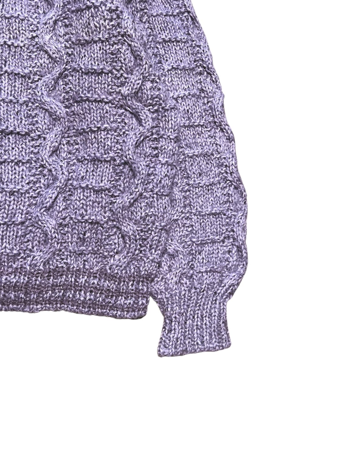 물결 반크롭 니트 상품이미지4