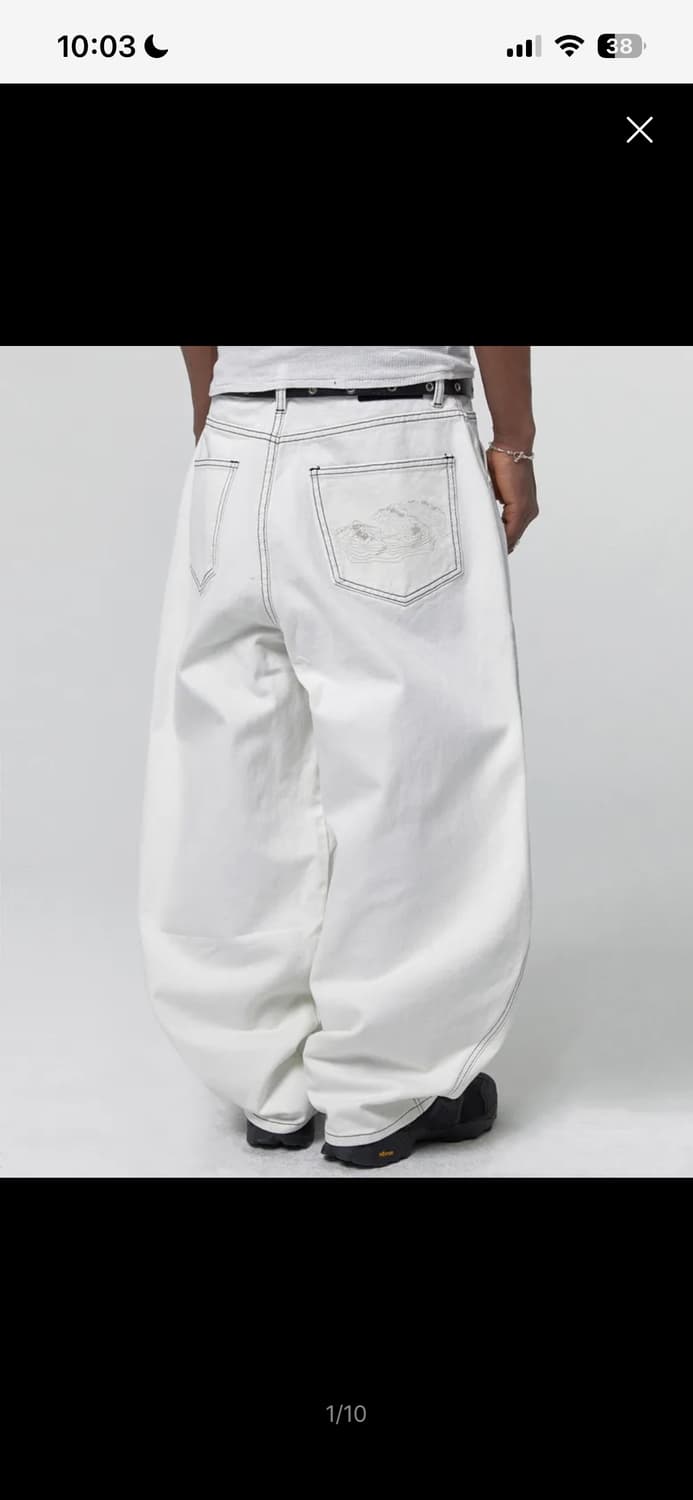 스웨이드CONTOUR POCKET DENIM [WHITE]S사이즈 상품이미지1