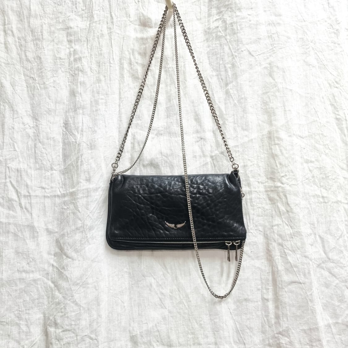 쟈딕앤볼테르 시그니처 가죽 체인백 숄더백 락 새들백 클러치백 /상태좋음 상품이미지1