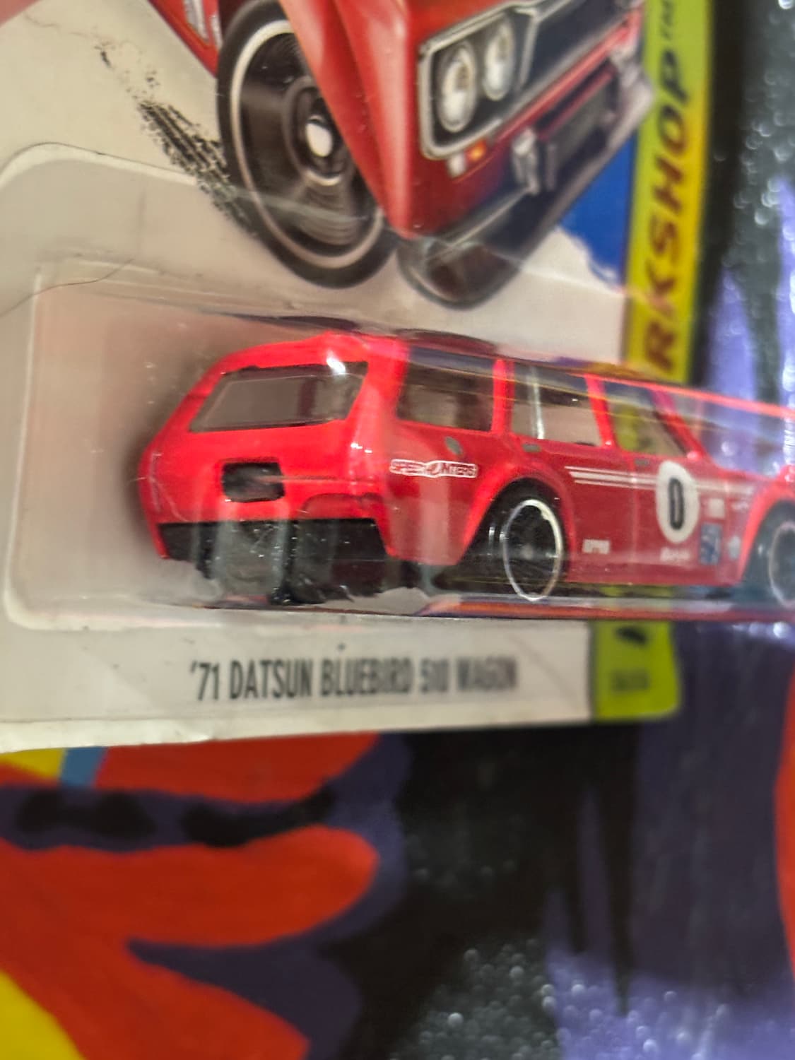 빈티지)미개봉) 핫휠 닷슨 블루버드 웨건 다이캐스트 인테리어 소품 상품이미지9