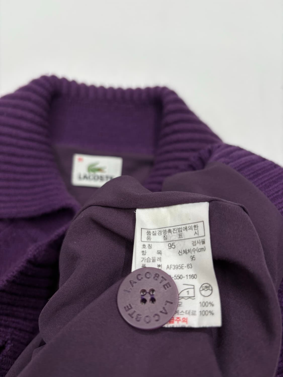 라코스테 버튼 집업 니트 상품이미지9