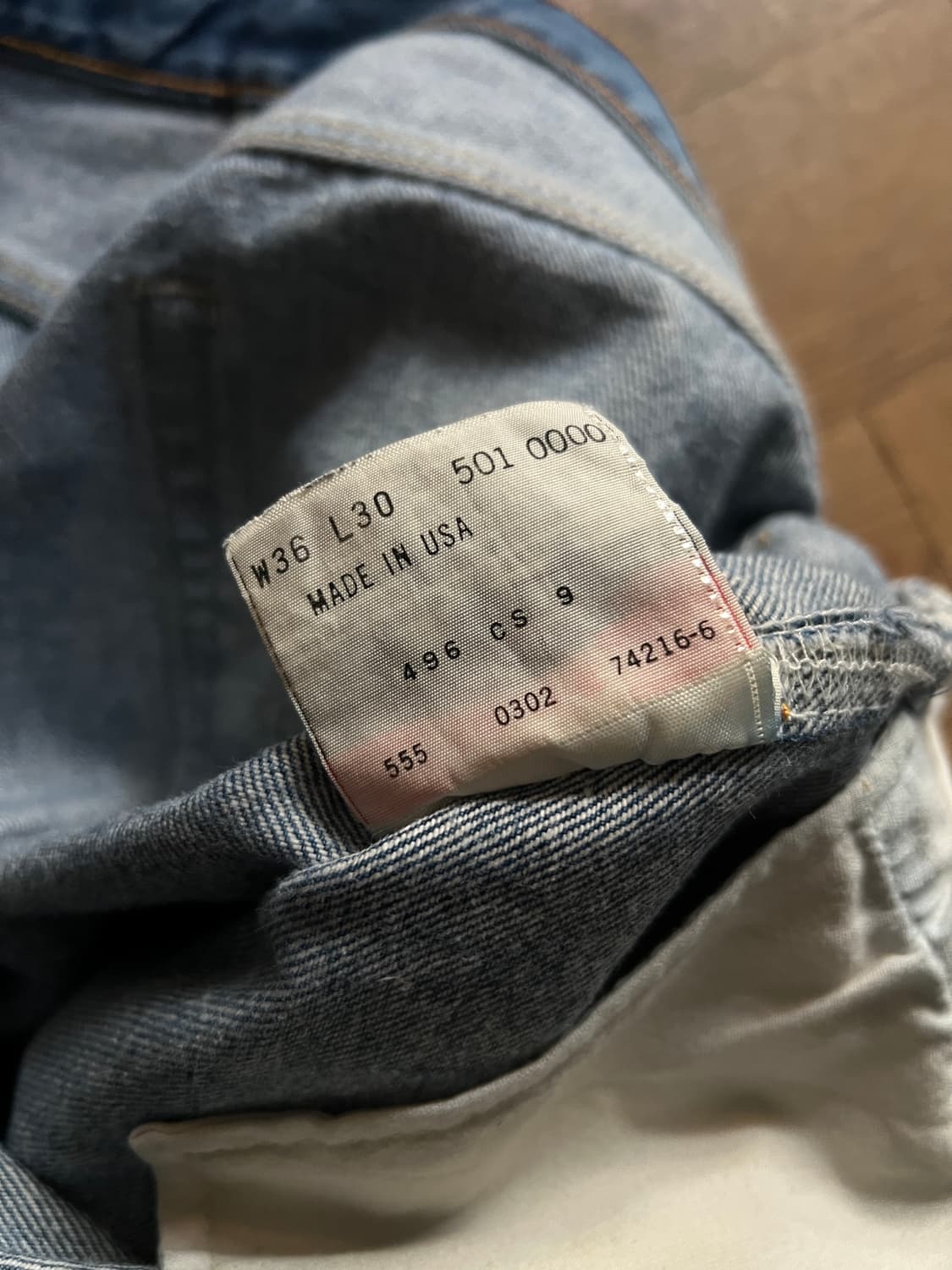 [36]00's 리바이스 501XX 발렌시아 555팩토리 데님 팬츠 상품이미지4