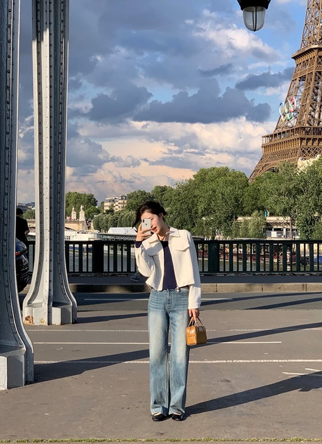 아뜨랑스 트위드 울 크롭 자켓 상품이미지5