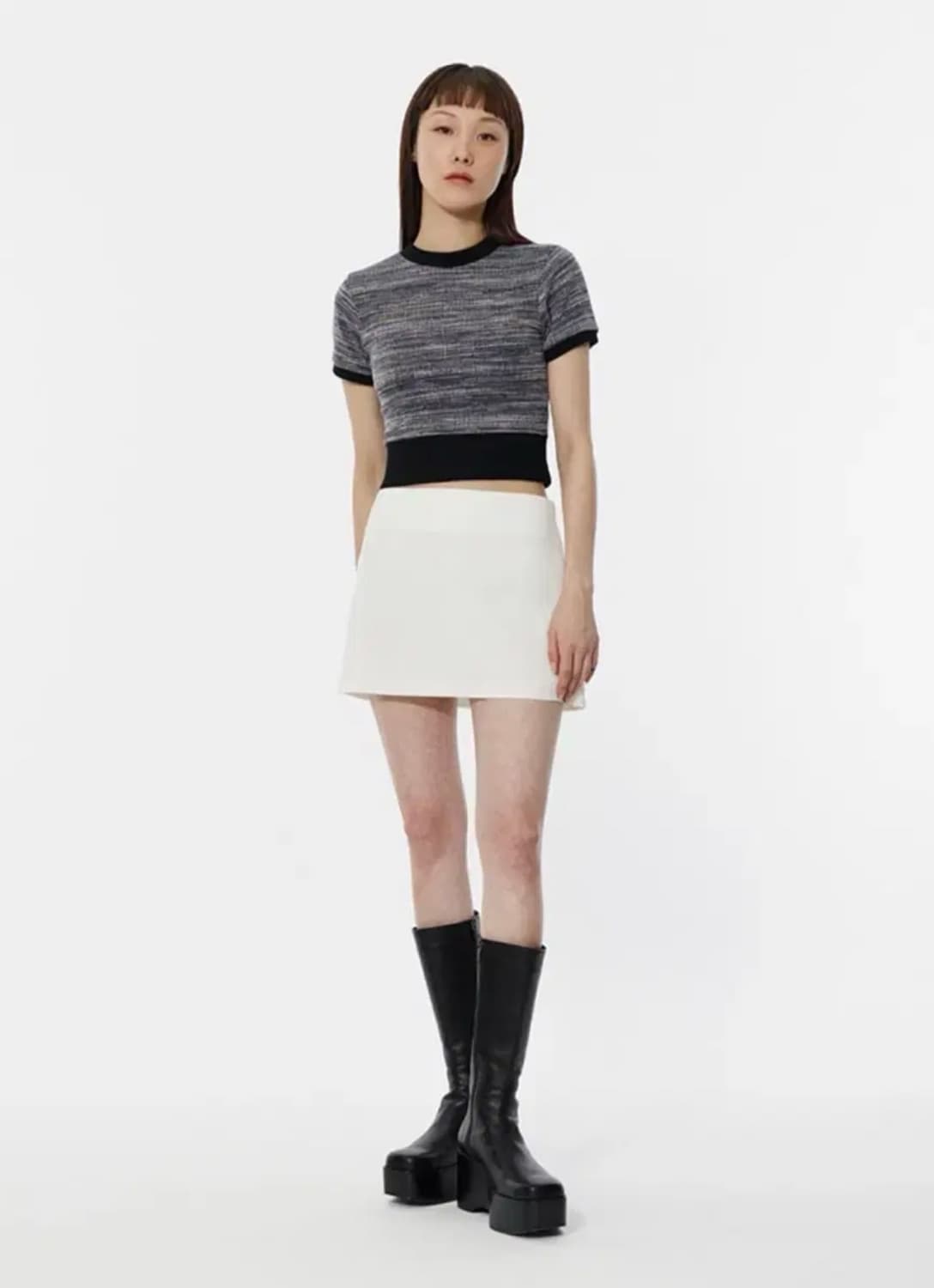 큐리티 C MULTI STRIPE T-SHIRT_BLACK (M) 상품이미지8