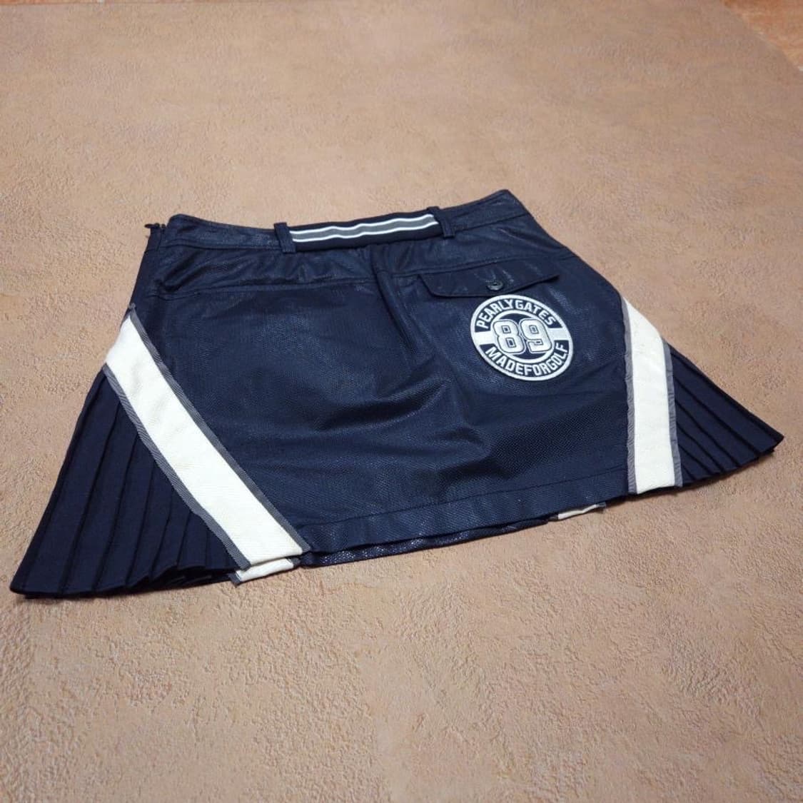 (바배) 파리게이츠 네이비 플리츠 스커트 상품이미지2