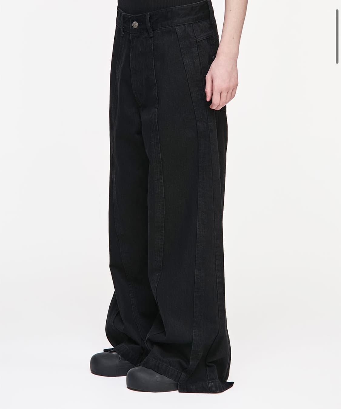 (86) 송지오 블랙 데님 팬츠 상품이미지2