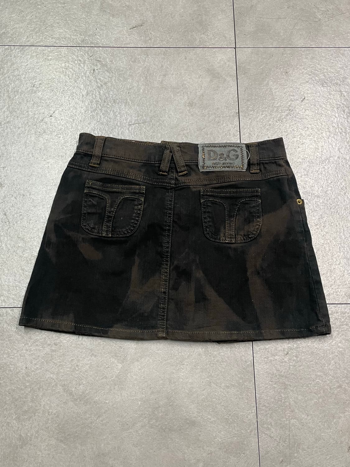 돌체앤가바나 타이다이 미니 스커트 상품이미지4