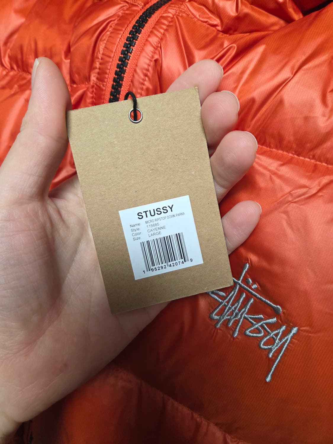 스투시 마이크로 립스탑 카옌 다운 파카 L 상품이미지10