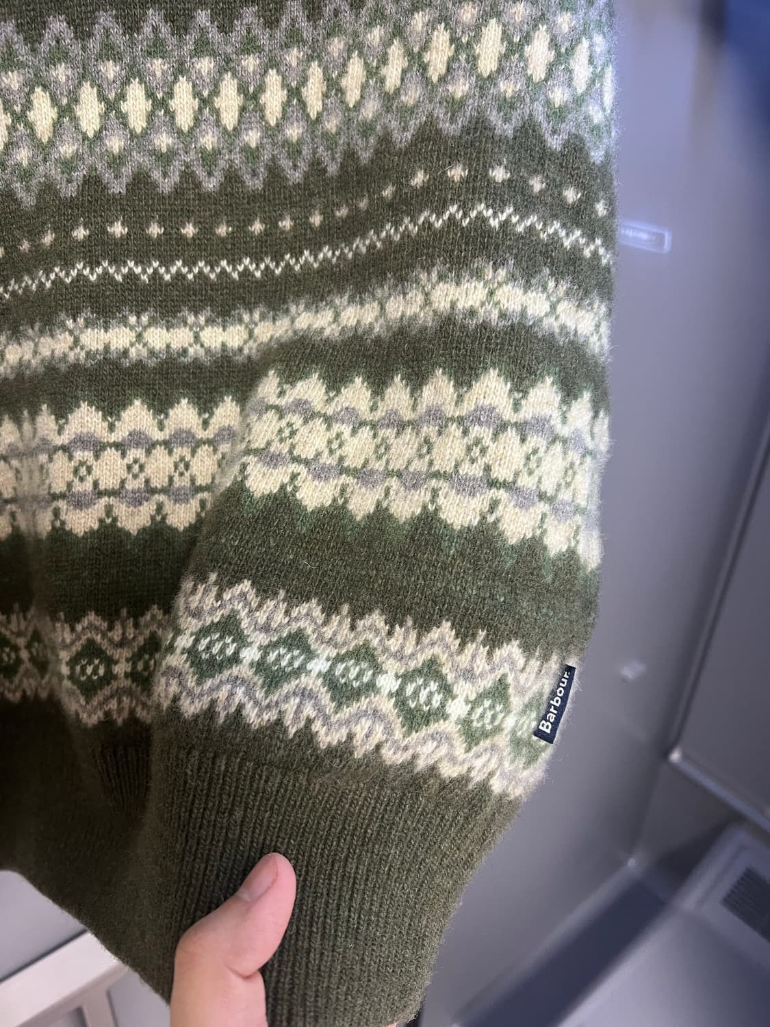 바버 페어아일 니트 L (100~105) 상품이미지3