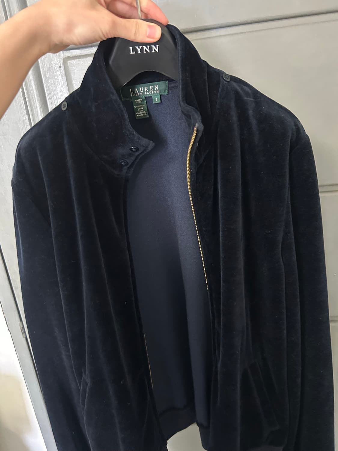 폴로 벨벳 집업 S 상품이미지3